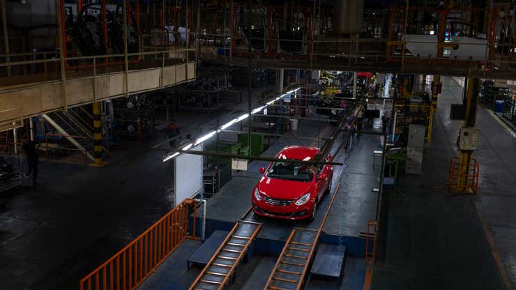 Image for Trade war backlash is now shutting down car factories in Europe