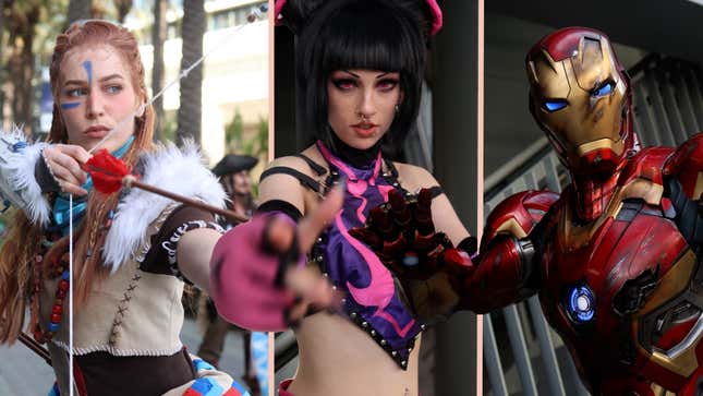Three cosplayers from Wondercon 2025.