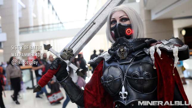 A photograph of a cosplayer at C2E2 2025